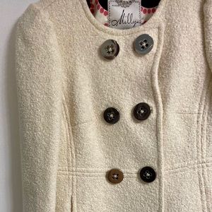 UNBELIEVABLE PRICE! Milly size 6 peacoat.